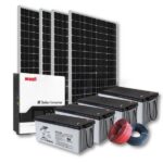 5kw complete solar kit backup system with ritar maintenance free batteries
