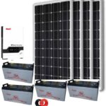 5kw complete solar kit backup up system with solarmax batteries