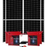 5kw complete solar backup system with gel tubular batteries