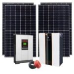 5kw complete solar kit backup system with lithium battery